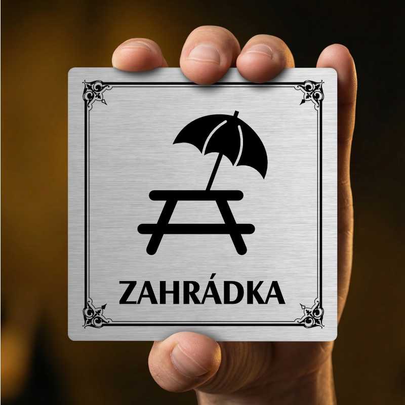 Zahrádka, 118x118mm, bílá, Texas